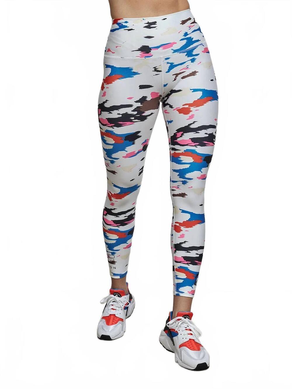 NEW P.E. NATION women's shozo legging in white army print
